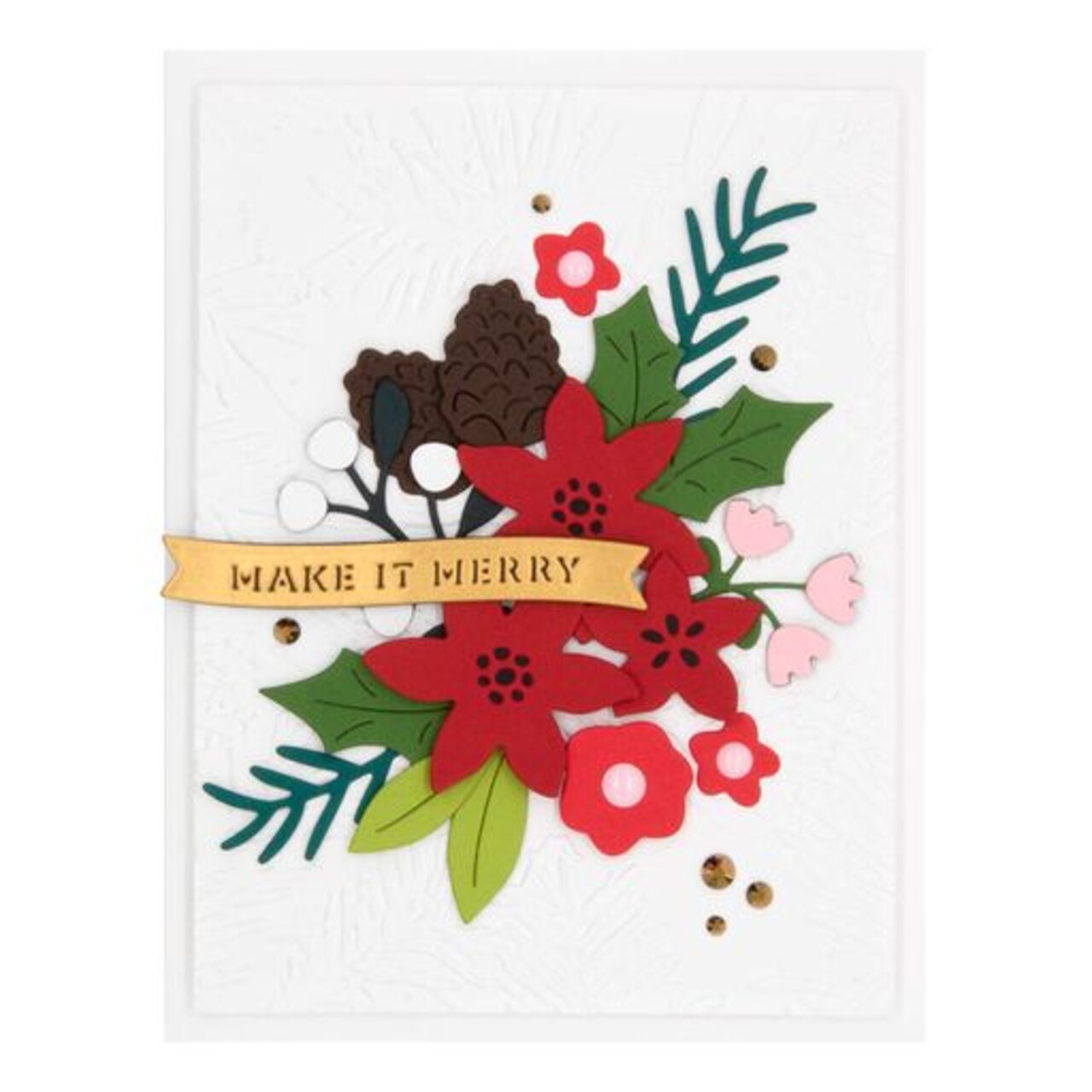 Spellbinders Make It Merry Sentiments Etched Dies from the Make It Merry Collection